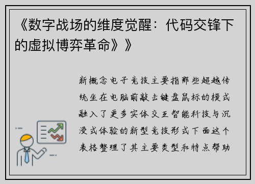 《数字战场的维度觉醒：代码交锋下的虚拟博弈革命》》